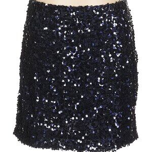 Express Black Sequin Mini Skirt